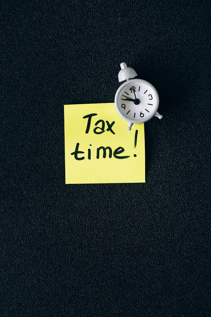 A clock with sticky notes of tasks around it, representing efficient time management and prioritization.