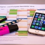 A digital calendar or planner with color-coded time blocks