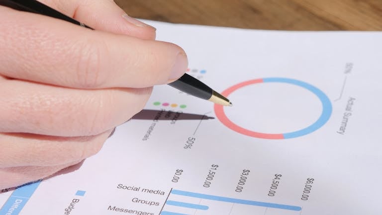 A pie chart showing 20% creating 80% of results, with icons for work, health, and relationships