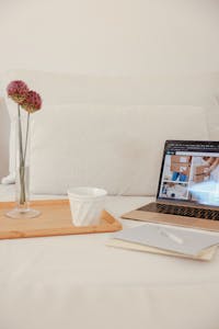 A calm workspace with minimal clutter and a notebook titled "Priorities."