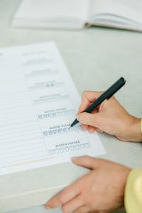 A checklist with small tasks being marked off, symbolizing habit formation and progress.